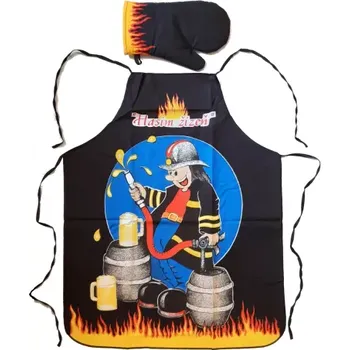 Kuchyňská zástěra Grilovací set - zástěra a chňapka do kuchyně