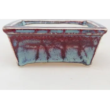 Květináč Mini bonsai miska 7,5 x 6 x 3 cm vínová