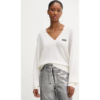 Dámský svetr Vlněný svetr Rotate dámský, béžová barva, 114309400 01X, vel. L