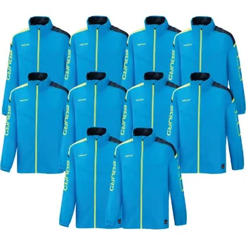 Saller SQUAD50 10 x Nepromokavá bunda BARVA: 144 světle modrá-tmavě modrá-neon žlutá, Velikost: XL Ochrana a styl pro každé počasí