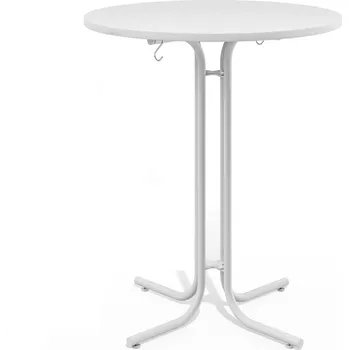 Barový stolek Barový skládací stůl 110x80cm |bílý