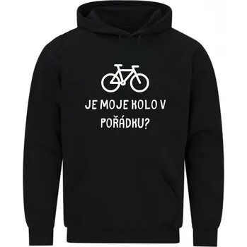 Pánská mikina Pánská mikina Je moje kolo v pořádku? (Velikost: 5XL, Barva: Černá)