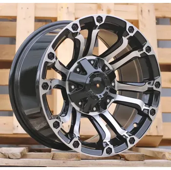 Alu kolo Alu kola Racing Line JT133, 16x8 6x139.7 ET, černá + leštění (zátěžová)