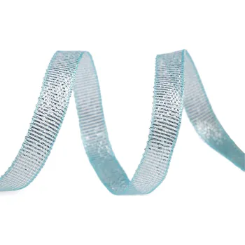 Stuha Brokátová stuha s lurexem šíře 10 mm