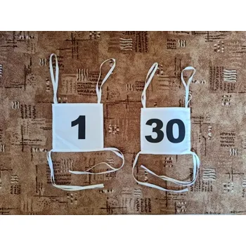 Příslušenství k čerpadlu Sada startovních čísel 1-30 - červená