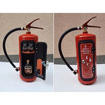 Bar - hasicí přístroj s 2ks štamprlí, skleniček