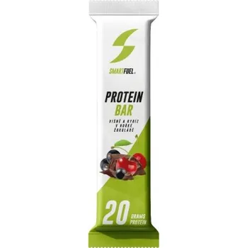 SmartFuel protein bar 60 g - Višně/rybíz v hořké čokoládě + Sleva 3 % pro registrované
