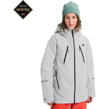 Bunda na snowboard Burton Wms GORE-TEX Reserve 2L Insulated Jacket grey cloud L 2026 - Odesíláme do 24 hodin