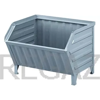 Zásuvkový kontejner Kovový kontejner se zkoseným čelem
