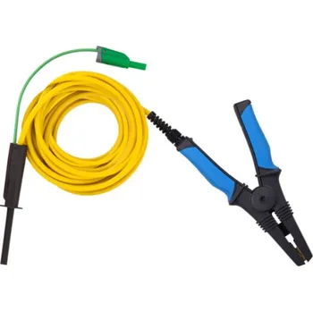 Revizní přístroj Metrel A 1822 BLK 15M - 10 kV stíněný testovací vodič s velkou černou HV testovací svorkou