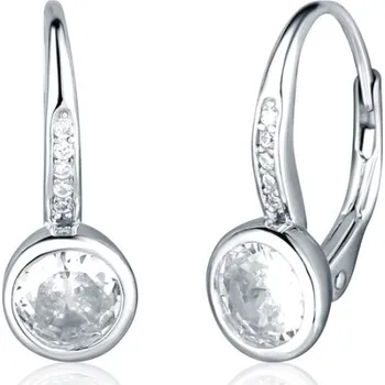 Náušnice Stříbrné náušnice se zirkony