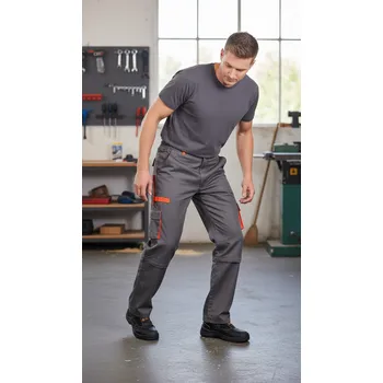 montérky CERVA GROUP Kalhoty DESMAN pas, včetně 2 v 1 Velikost 64 šedá/oranžová