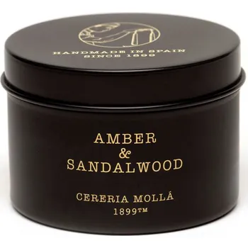 Svíčka CERERIA MOLLA Amber and Sandalwood – svíčka Travel 90 g
