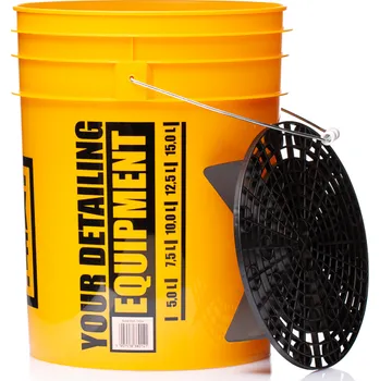 kbelík WORK STUFF Wash Bucket Yellow 20 L kbelík na mytí žlutý se separátorem nečistot