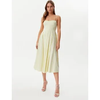 Dámské oblečení Guess Koktejlové šaty W5GK61 WGMR2 Žlutá Regular Fit 2