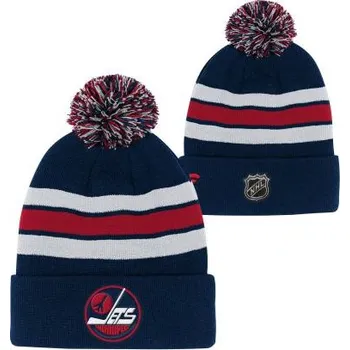 Čepice Outerstuff Dětská zimní čepice Winnipeg Jets NHL Cuffed Beanie With Pom
