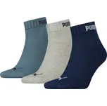 Pánské ponožky PUMA QUARTER-V 3P 88749808 NAVY/GREY/NIGHTSHADOW BLUE 35/38