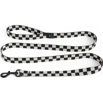 Vodítko pro psa HAY Vodítko pro psy Flat Check M/L Black White