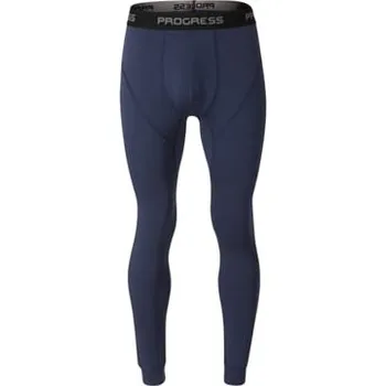 Pánské termo spodky E SDN pánské dlouhé spodky bambus tm.modrá M