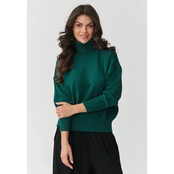 Dámský viskózový rolák S165 Barva: Zelená, Velikost: ONE SIZE