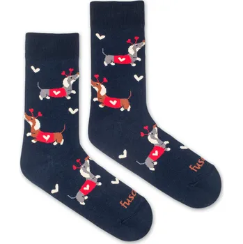 Dámská móda Fusakle Zamilovaný jezevčík L (43-46) modrá