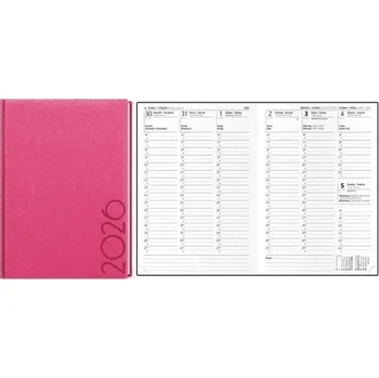 Diář Diář Oskar Tora, týdenní, A5, růžový 2026