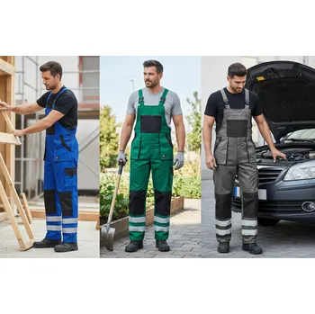 montérky CXS Kalhoty BRIGHT CXS lacl, různé barvy Velikost 52 zelená/černá