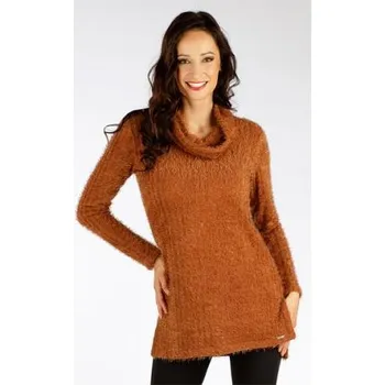 Dámský svetr Dámský rolák Litex 7F137 Měděná M