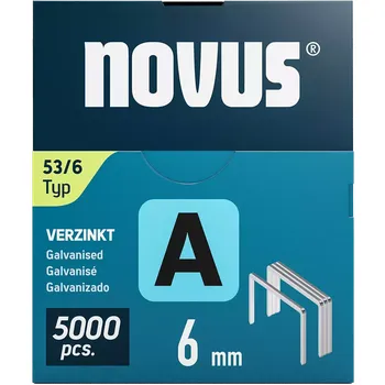 Spona do sešívačky K042-0763 Novus tenké, drátové sponky typ A, 53 F/10 mm, 5000 ks