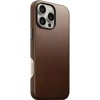 Pouzdro na mobilní telefon Nomad Traditional Leather Case Kožený kryt pro Apple iPhone 16 Pro hnědá (NM01392385)