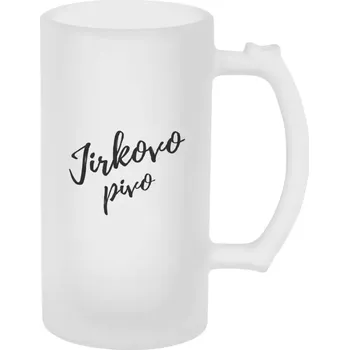 Stolování Půllitr skleněný matný Pivo se jménem