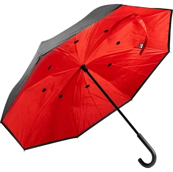 Deštník Raura pboustranný deštník z RPET - červená - AP800103-05
