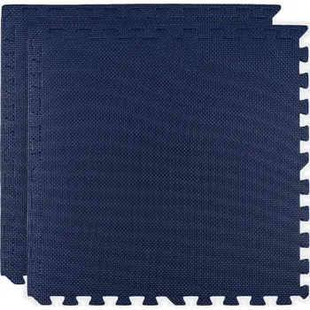 Pěnová podložka na podlahu Humbi 120x60 Velké pěnové puzzle voděodolné bezpečné 2 ks Tmavě modrá