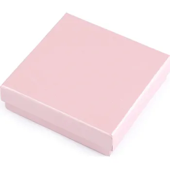 Krabička na šperky 11x11 cm, barva 1 pudrová perleť