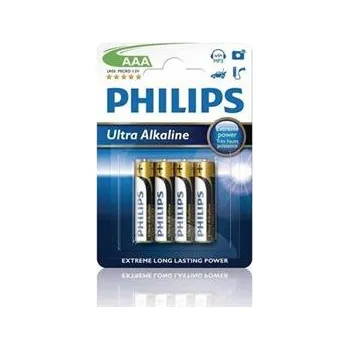 Článková baterie Philips baterie AAA ExtremeLife+, alkalická - 4ks