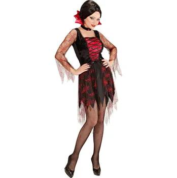 Karnevalový kostým Dámský kostým upírka s pavučinami - M