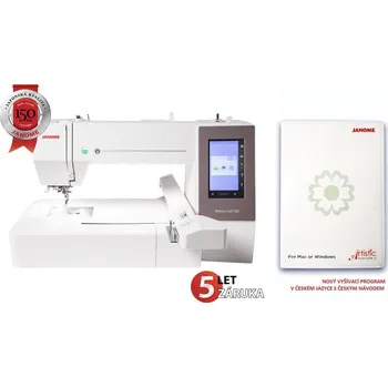 3D brýle JANOME MEMORY CRAFT 550E LE + Vyšívací program Janome Artistic Digitizer Junior v češtině zdarma