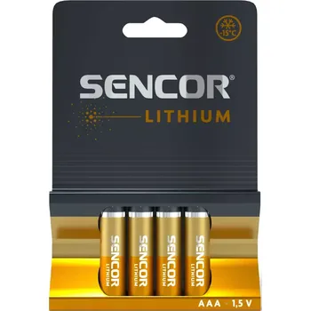Článková baterie Sencor SBA FR03 4BL AAA Li