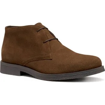 Pánské tenisky Šněrovací boty z kožené usně Claudio GEOX® kaštanová 45