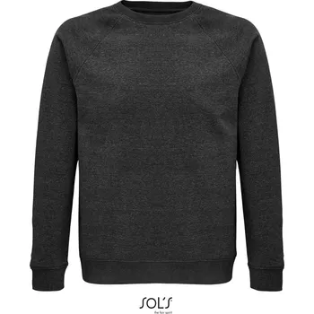 pracovní mikina SOL's Collection Mikina Space, raglánová, unisex COT253567r6405-charcoal me 2XL Melír charcoal