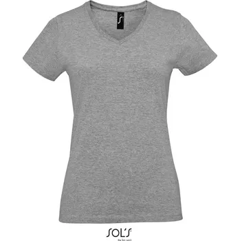 pracovní tričko SOL's Collection Tričko Imperial V Women, do V, těžká bavlna, krátký rukáv, dámské COT25294107702-grey melang M Melír šedá