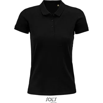 Pánské tričko SOL's Collection Polokošile Planet Women piqué, krátký rukáv, dámská COT25357500205-black 2XL Černá