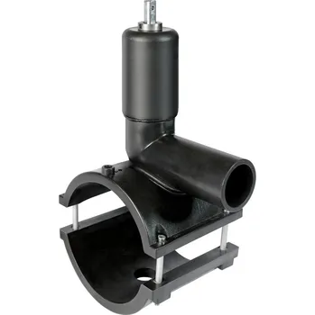 Vodovodní potrubí Elektro odbočovací navrtávací T-Kus s ventilem Eurostandard PE 100/ PE 100 RC, d 90 x 32 mm, SDR 11, PN 16