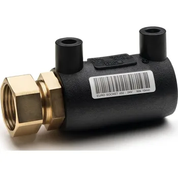 Vodovodní potrubí Elektropřechodka PE / mosaz s převlečnou maticí Eurostandard PE 100/ PE 100 RC, d 50 x 6/4˝ vnitřní závit, SDR 7,4, PN 25