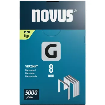 Průmyslová sponka K042-0766 Novus tenké, ploché drátové sponky typ G, 11/8 mm, 5000 ks