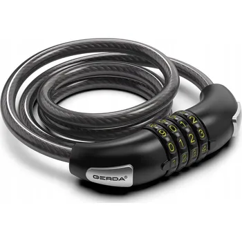 Zámek na kolo Zámek na kolo GERDA KOMBO FLEX 1000/8C - kódový, lanko 8 mm, 100 cm
