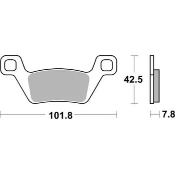 Brzdová destička SBS brzdové destičky KH600 OFF-ROAD sintrované přední KYMCO MXU 500 09-14, MXU 550 10-21, MXU/UXV 700 13-21 barva zlatá (SBS brzdové destičky KH600 OFF-ROAD sintrované přední KYMCO MXU 500 09-14, MXU 550 10-21, MXU/UXV 700 13-21 barva zlatá)