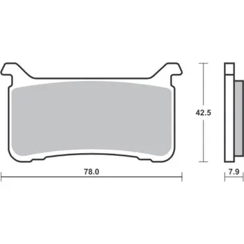 Brzdová destička SBS brzdové destičky KH700 sintrované STREET PERFORMANCE (EXCEL) sintrované TRACK HONDA CB 1000 R 18-20, CB 1100 RS 17-19, CBR 1000 RR FIREBLADE 17-20, VFR 800 17-19 přední (SBS brzdové destičky KH700 sintrované STREET PERFORMANCE (EXCEL) sintrované TRACK