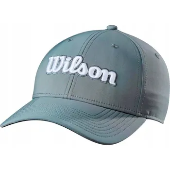 Čepice Wilson TOUR CAP - golfová čepice s kšiltem, šedá, bílý nápis