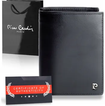 Peněženka Pánská peněženka Pierre Cardin pravá kůže RFID černá certifikát Q1